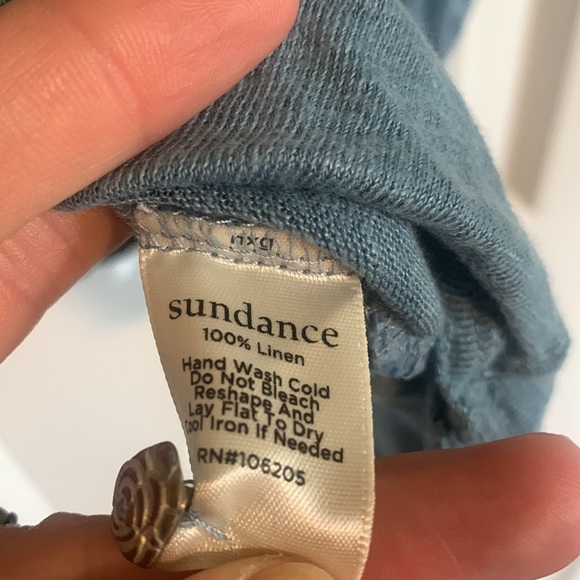 Women’s Sundance linen blouse Size M - Picture 3 of 3
